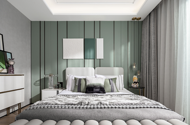 簡(jiǎn)歐輕奢風(fēng)格室內(nèi)設(shè)計(jì)家裝案例-臥室 簡(jiǎn)歐輕奢風(fēng)格室內(nèi)設(shè)計(jì)家裝案例-臥室
