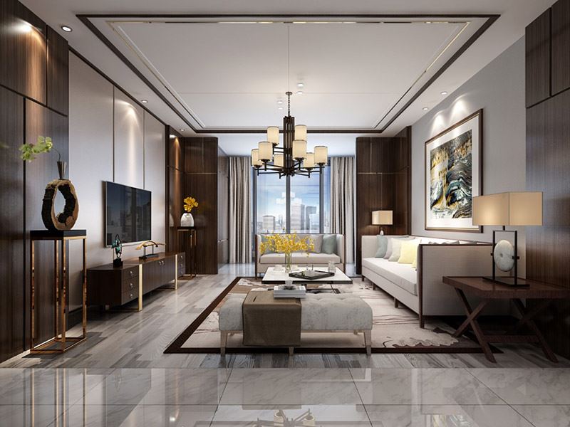 河源市龍光城現(xiàn)代簡(jiǎn)約風(fēng)格三居室裝修案例