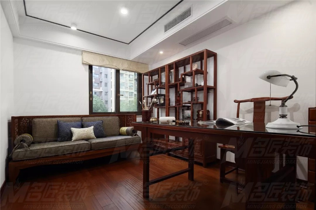 新中式風(fēng)格家裝設(shè)計(jì)室內(nèi)裝修效果圖-書房 新中式風(fēng)格家裝設(shè)計(jì)室內(nèi)裝修效果圖-書房