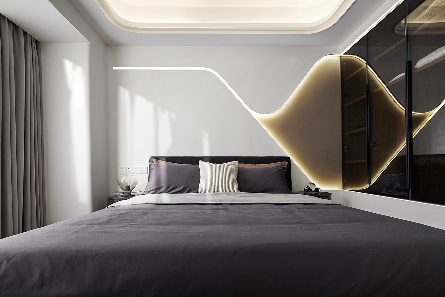 現(xiàn)代簡約風(fēng)格室內(nèi)設(shè)計家裝案例-臥室 現(xiàn)代簡約風(fēng)格室內(nèi)設(shè)計家裝案例-臥室