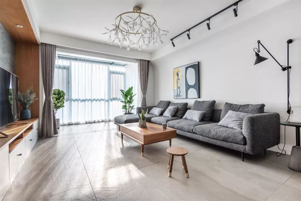 自貢市華煜&middot;陽光鄰里一期現(xiàn)代簡約風(fēng)格四居室裝修案例