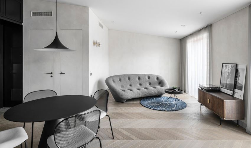 佛山市萬科中駿金域西江北歐風格三居室裝修案例