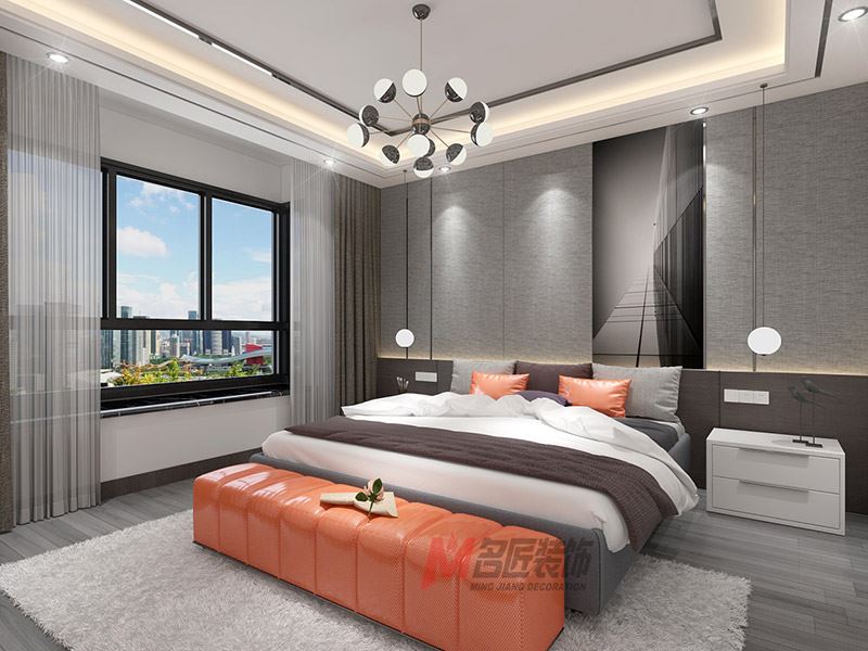 自貢市糍粑坳社區(qū)現(xiàn)代簡(jiǎn)約風(fēng)格平層裝修案例