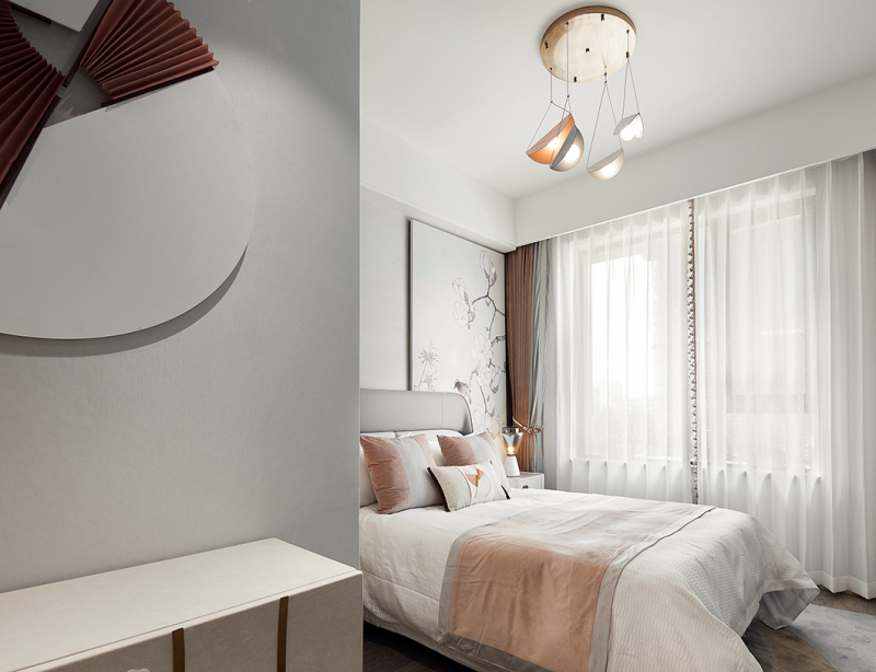 現(xiàn)代新中式風格室內(nèi)設(shè)計家裝案例-女兒房 現(xiàn)代新中式風格室內(nèi)設(shè)計家裝案例-女兒房