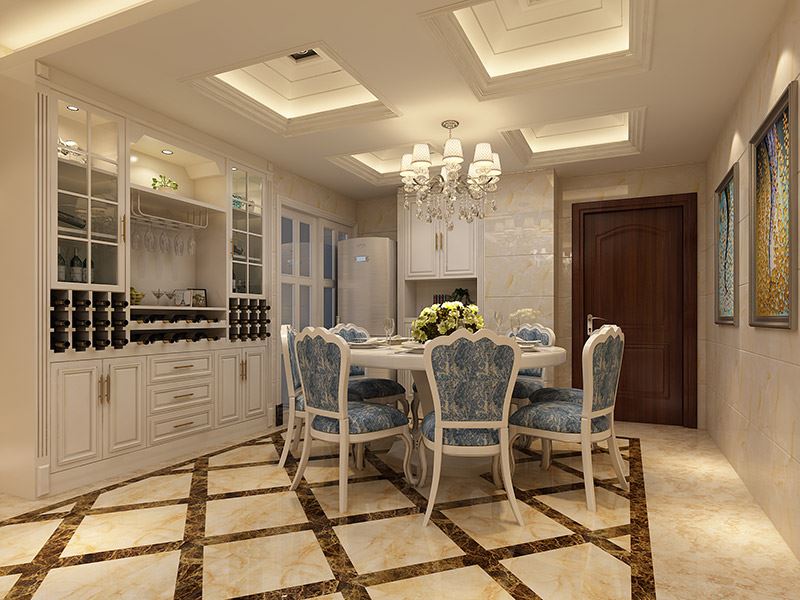 佛山市復(fù)地公園和光歐式風(fēng)格三居室裝修案例