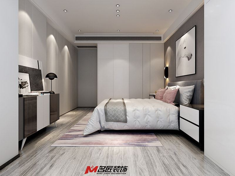 臺州市濱海苑現(xiàn)代簡約風格三居室裝修案例