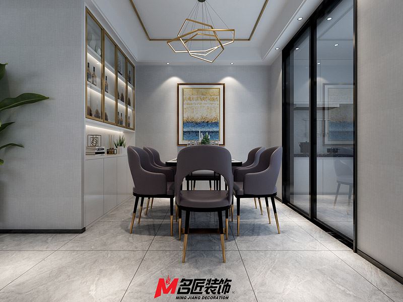 臺(tái)州市濱江&middot;鉑金海岸輕奢風(fēng)格三居室裝修案例