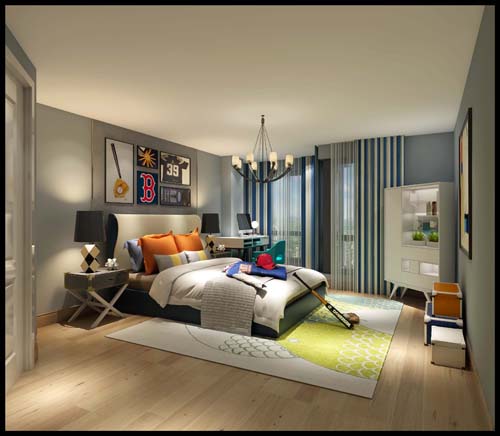 廣州市錦繡御景國(guó)際現(xiàn)代風(fēng)格三居室裝修案例