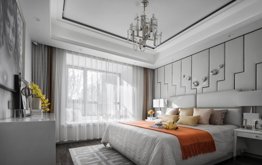 現(xiàn)代輕奢風(fēng)格室內(nèi)設(shè)計(jì)家裝案例-臥室 現(xiàn)代輕奢風(fēng)格室內(nèi)設(shè)計(jì)家裝案例-臥室