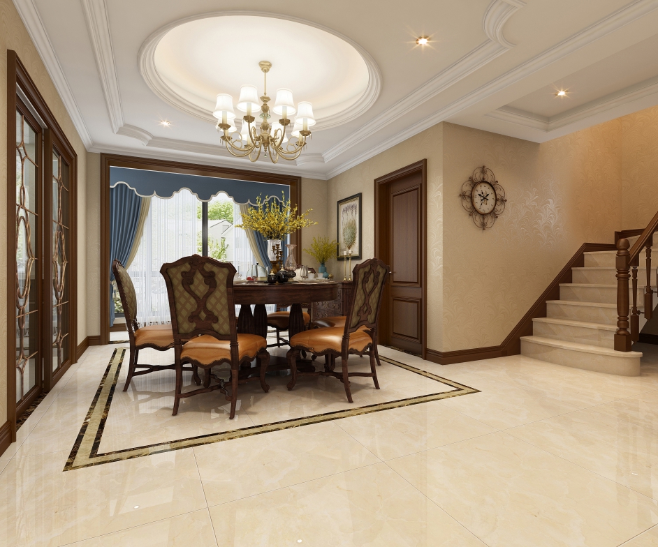 嘉興市大誠金廷府新中式風(fēng)格五居室裝修案例