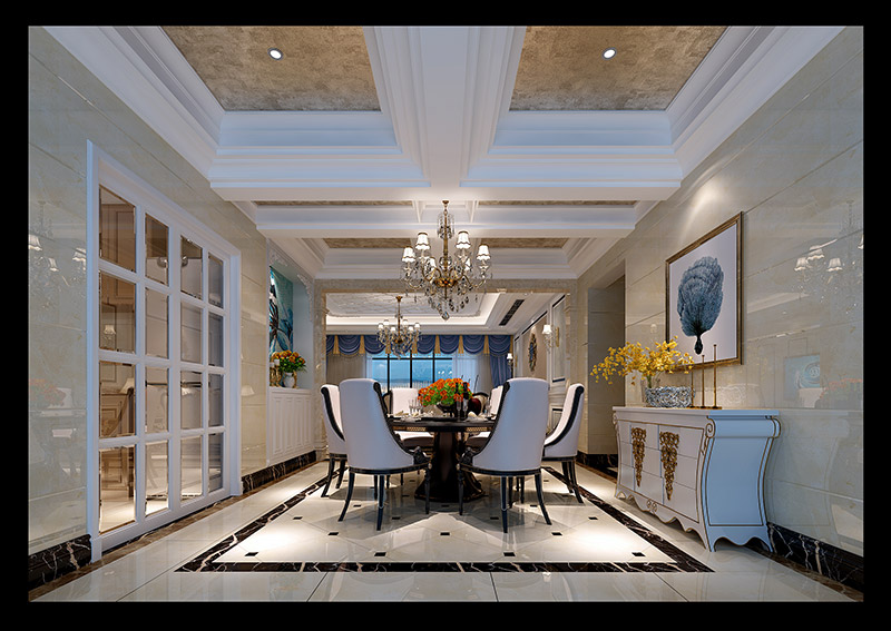 歐式風(fēng)格室內(nèi)裝修設(shè)計效果圖-東湖洲花園四居160平米-室內(nèi)裝修設(shè)計餐廳 歐式風(fēng)格室內(nèi)裝修設(shè)計效果圖-東湖洲花園四居160平米-室內(nèi)裝修設(shè)計餐廳