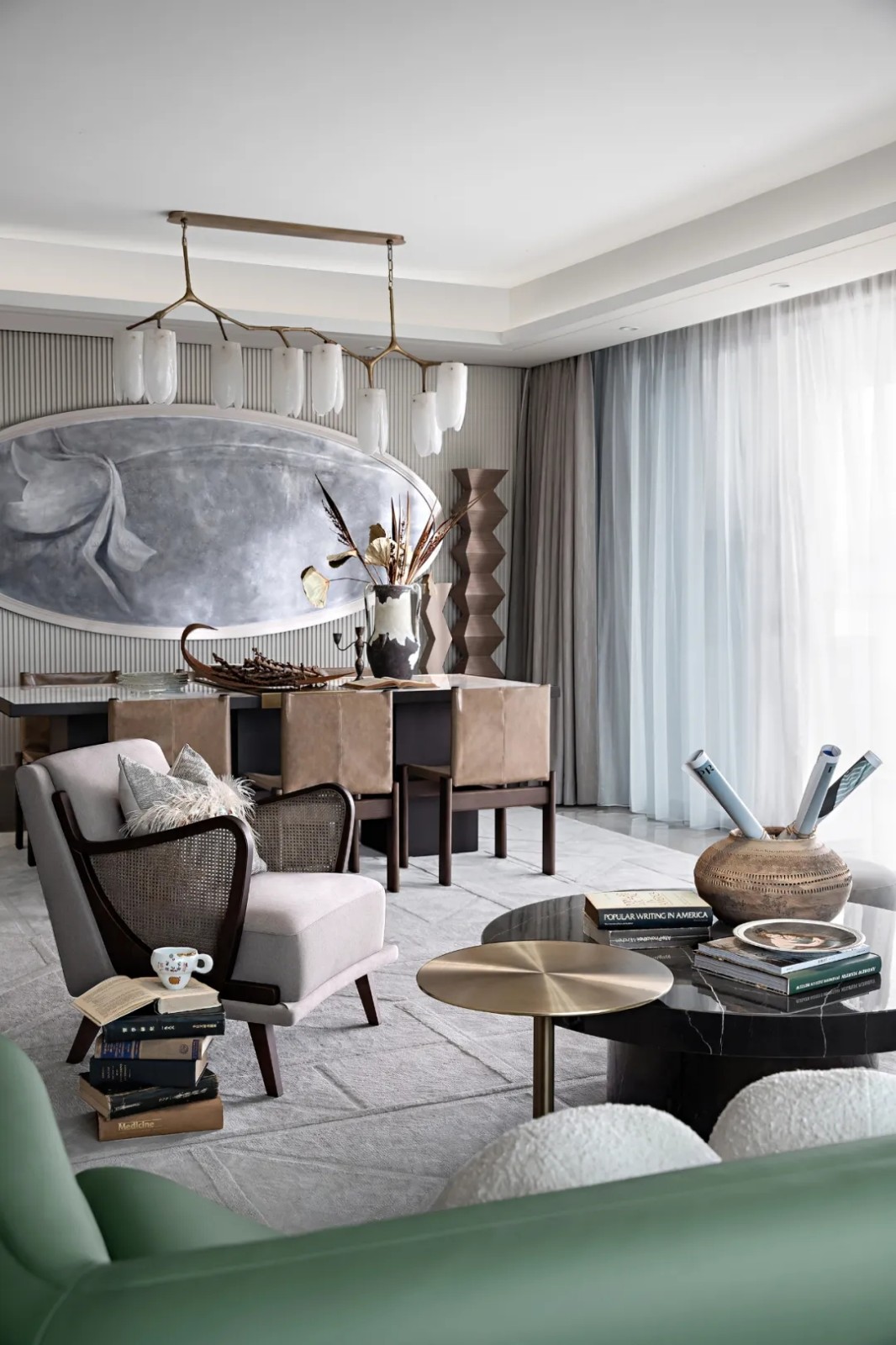 法式東方風(fēng)格家裝設(shè)計(jì)室內(nèi)裝修效果圖-客餐廳 法式東方風(fēng)格家裝設(shè)計(jì)室內(nèi)裝修效果圖-客餐廳