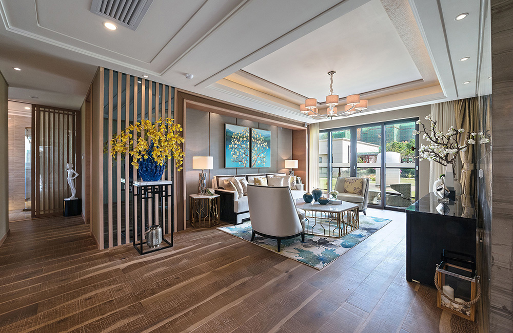 新中式風(fēng)格室內(nèi)裝修設(shè)計(jì)效果圖-恒大西江天悅平層195平米-室內(nèi)裝修設(shè)計(jì)客廳 新中式風(fēng)格室內(nèi)裝修設(shè)計(jì)效果圖-恒大西江天悅平層195平米-室內(nèi)裝修設(shè)計(jì)客廳