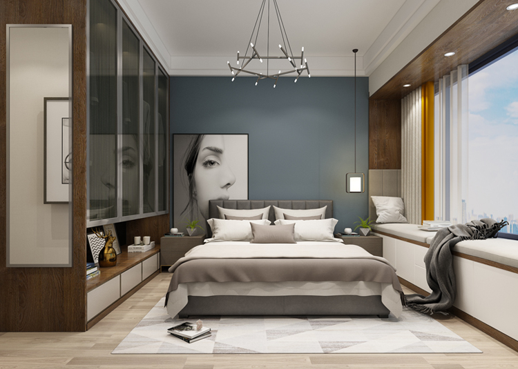 佛山市旭輝雅居樂清樾輕奢風(fēng)格四居室裝修案例