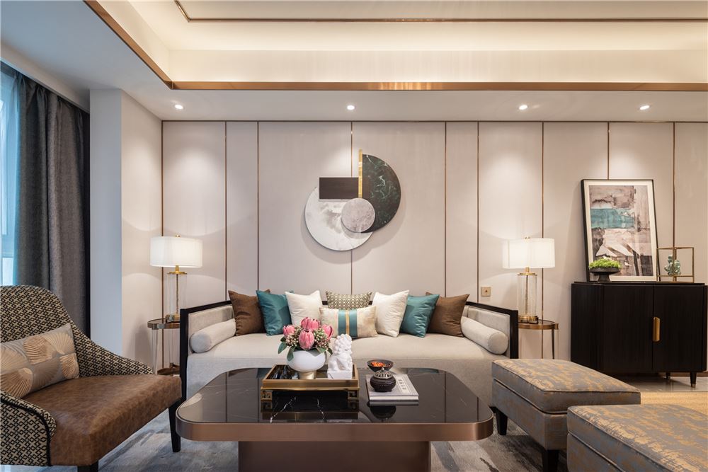 佛山市保利維塔新中式風(fēng)格四居室裝修案例