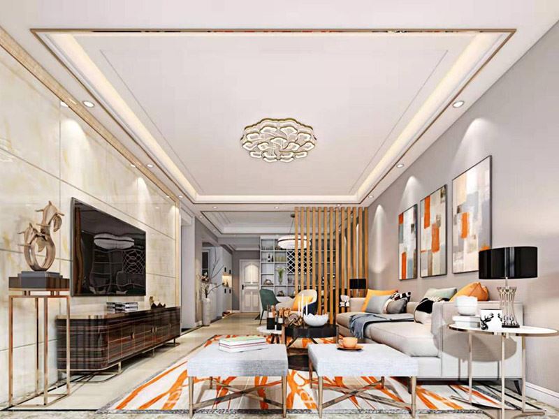 昭通市麗景&middot;溫泉學(xué)府輕奢風(fēng)格平層裝修案例