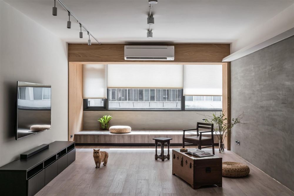 佛山市美的鷺湖森林度假區(qū)新中式風格二居室裝修案例