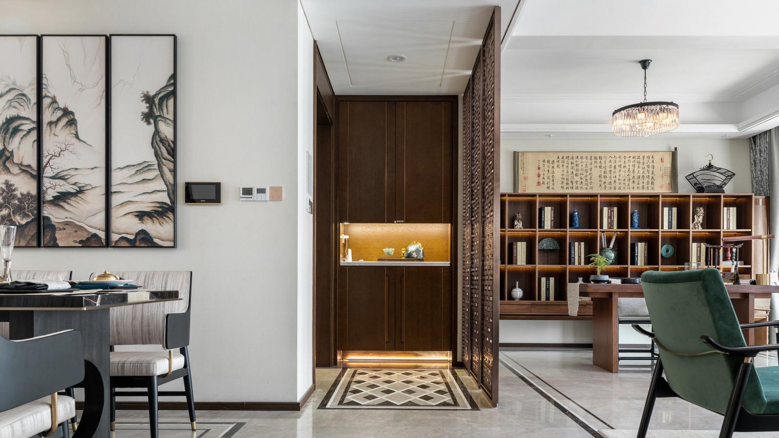 新中式風格室內(nèi)設計家裝案例-玄關 新中式風格室內(nèi)設計家裝案例-玄關