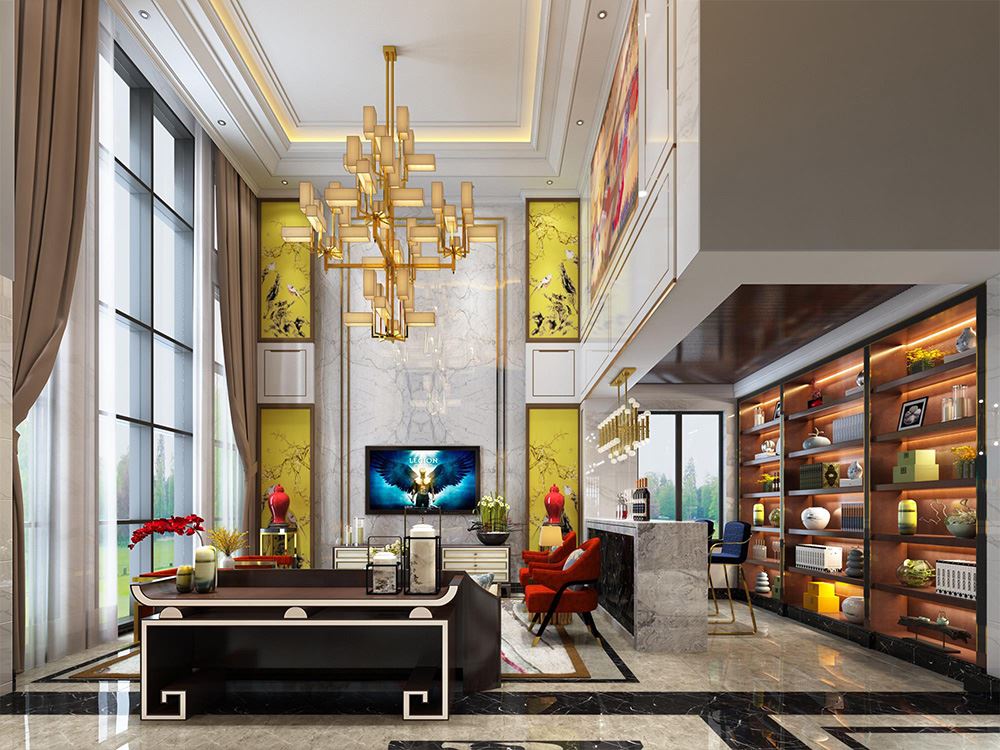 佛山市招商樾園歐式風格別墅裝修案例