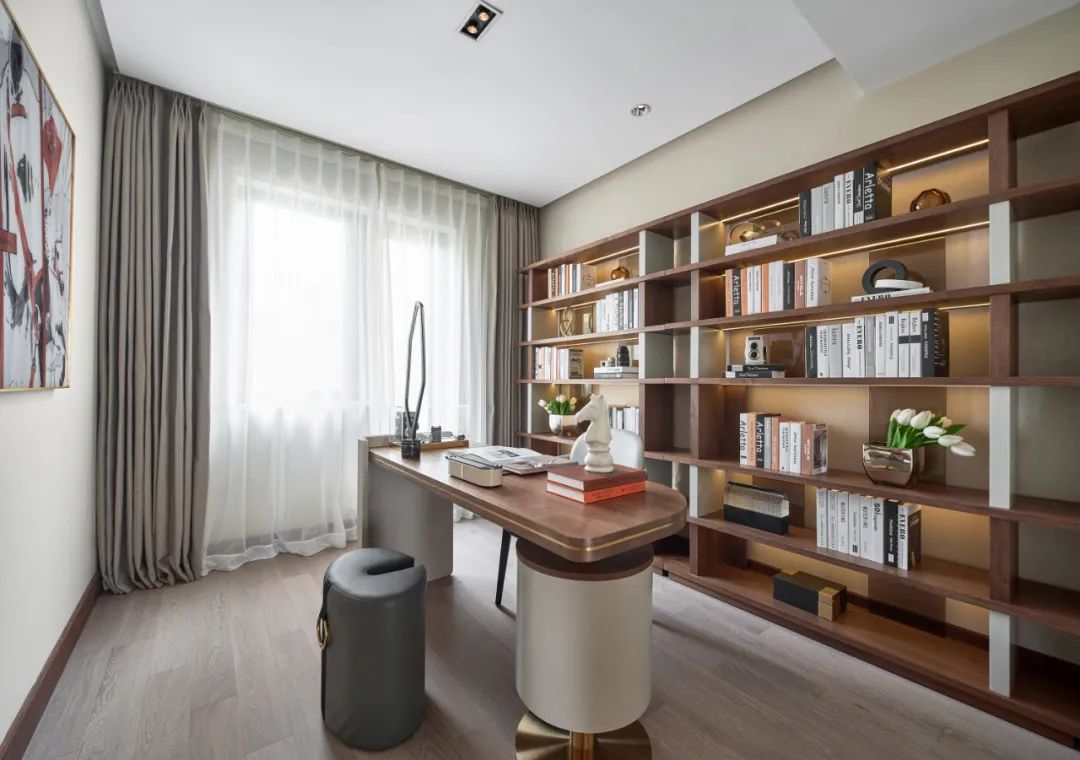 美式摩登風(fēng)格室內(nèi)設(shè)計(jì)家裝案例-書(shū)房 美式摩登風(fēng)格室內(nèi)設(shè)計(jì)家裝案例-書(shū)房