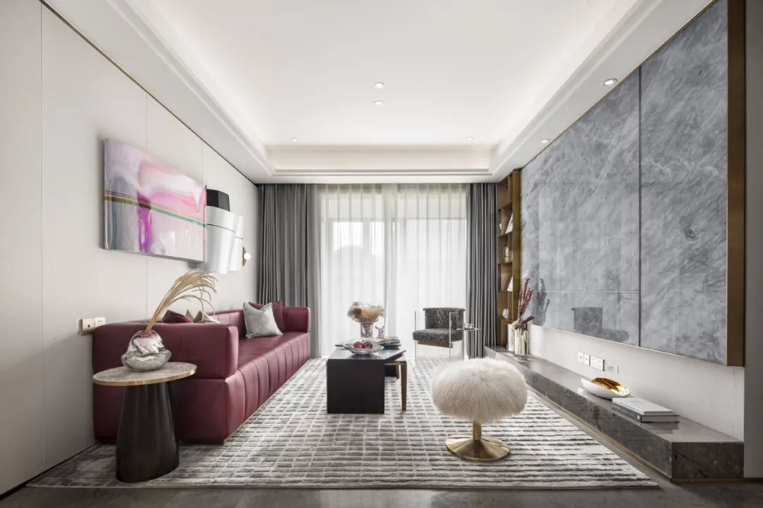 高雅輕奢風格室內(nèi)設計家裝案例-客廳 高雅輕奢風格室內(nèi)設計家裝案例-客廳