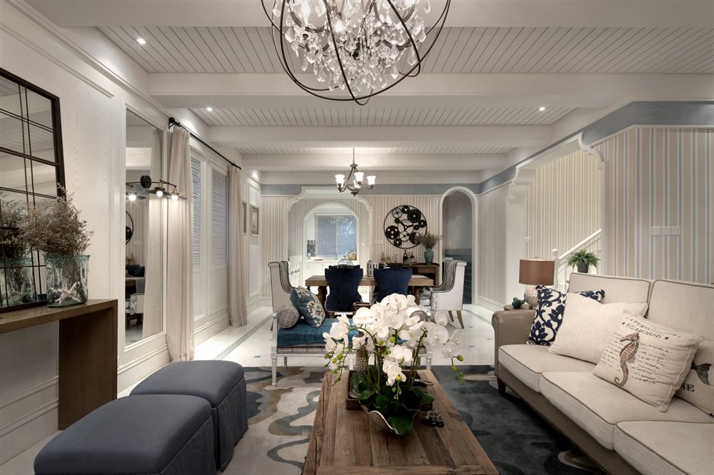 佛山市萬科悅都薈地中海風格復式裝修案例