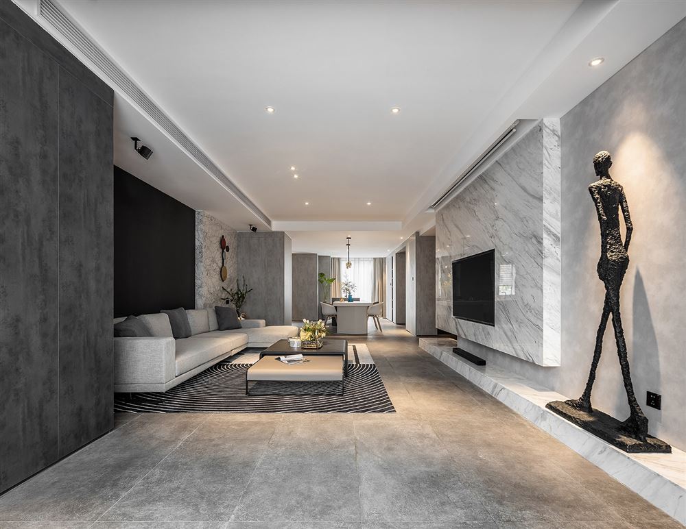 廣州市遠(yuǎn)東&middot;御江豪庭輕奢風(fēng)格三居室裝修案例