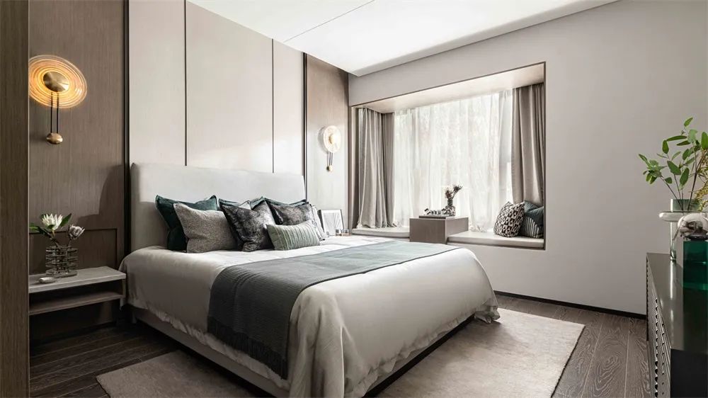 簡約新中式風(fēng)格室內(nèi)設(shè)計家裝案例-臥室 簡約新中式風(fēng)格室內(nèi)設(shè)計家裝案例-臥室