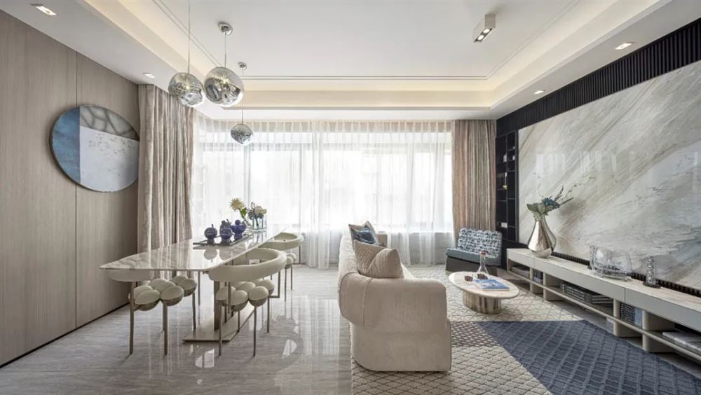 佛山市保利御江南現(xiàn)代簡(jiǎn)約風(fēng)格四居室裝修案例