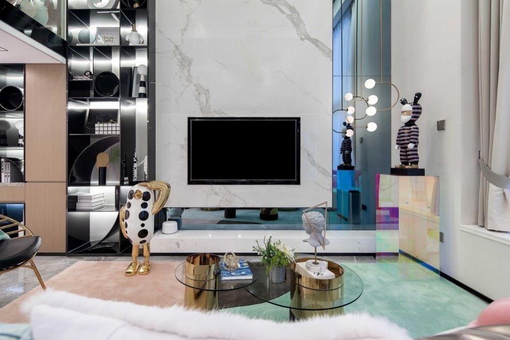 江門市碧桂園翡翠灣輕奢風(fēng)格復(fù)式裝修案例