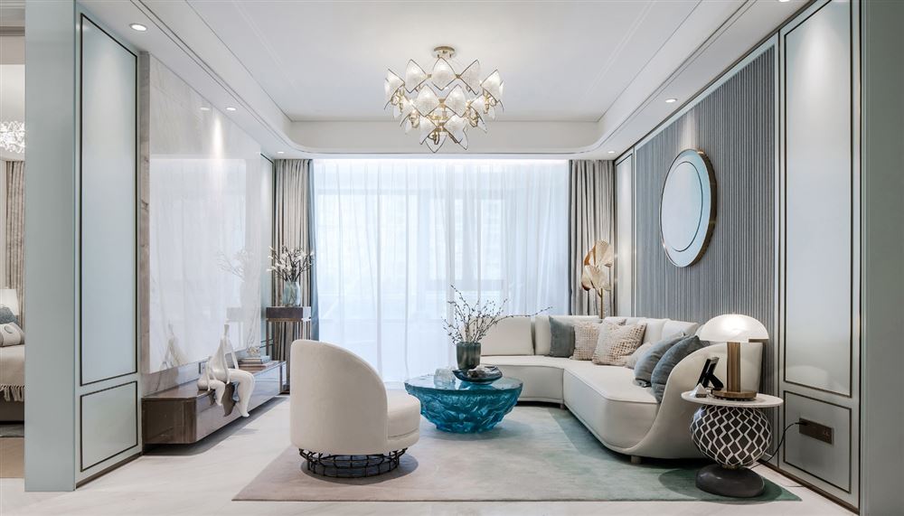 佛山市鵬瑞皓玥灣歐式風(fēng)格三居室裝修案例