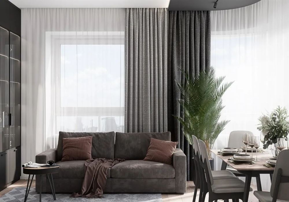 廣州市獅城國際輕奢風(fēng)格三居室裝修案例