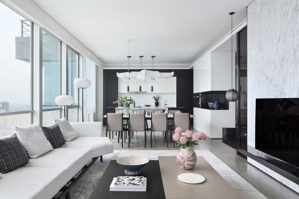 佛山市萬科中駿金域西江現(xiàn)代簡約風格平層裝修案例