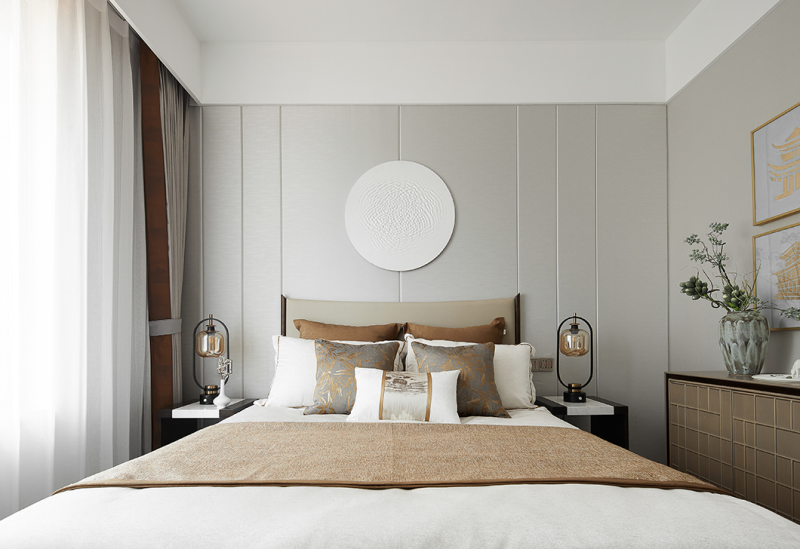 現(xiàn)代新中式風格室內(nèi)設(shè)計家裝案例-長者房 現(xiàn)代新中式風格室內(nèi)設(shè)計家裝案例-長者房