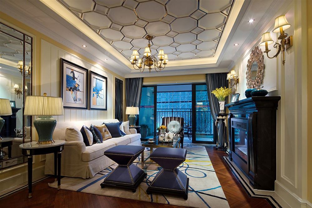 佛山市保利玥府歐式風格三居室裝修案例