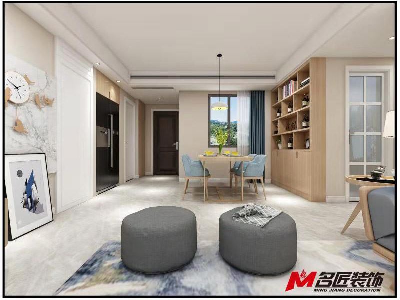 湖州市中建投悅湖名城現(xiàn)代簡約風(fēng)格三居室裝修案例