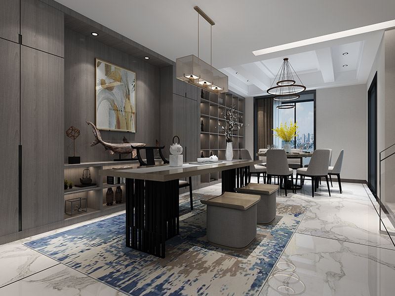 楚雄彝族自治州碧桂園(元謀)現代簡約風格三居室裝修案例