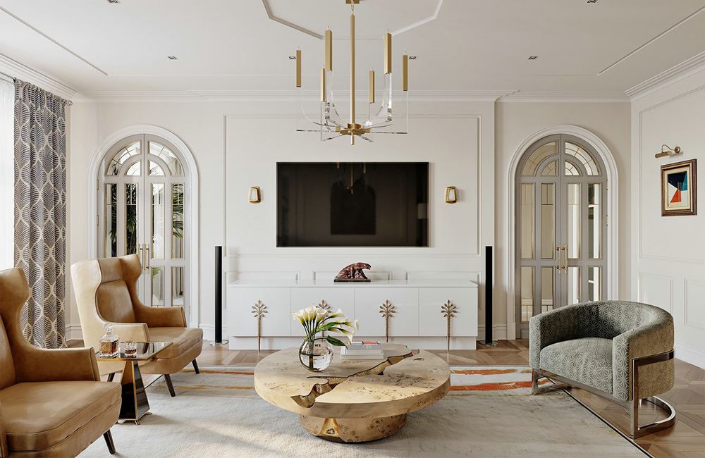 江門(mén)市珠江國(guó)際新城田園風(fēng)格四居室裝修案例