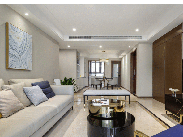 佛山市龍光&middot;天瀛輕奢風(fēng)格四居室裝修案例