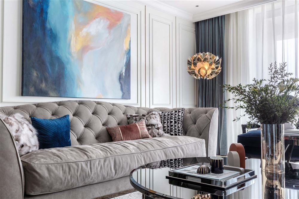 佛山市雅居樂&middot;江畔明珠輕奢風(fēng)格四居室裝修案例