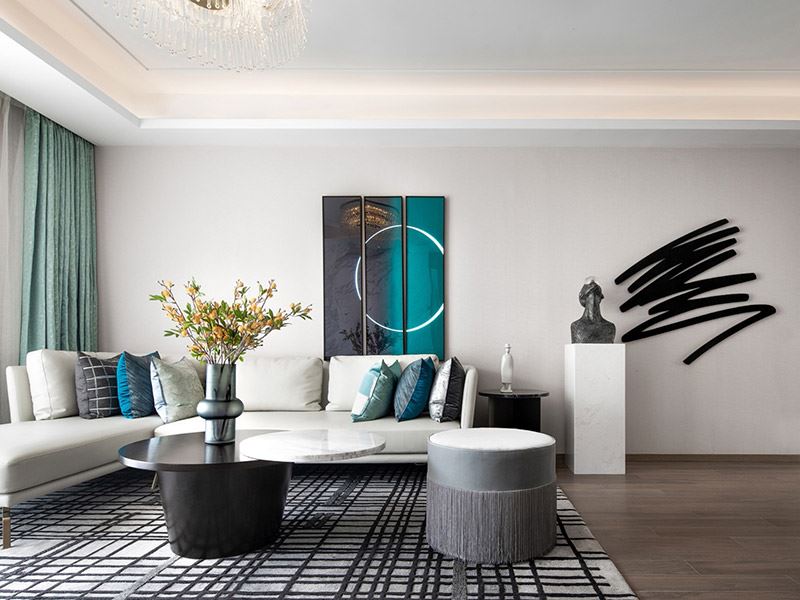 河源市華僑城現(xiàn)代簡(jiǎn)約風(fēng)格三居室裝修案例