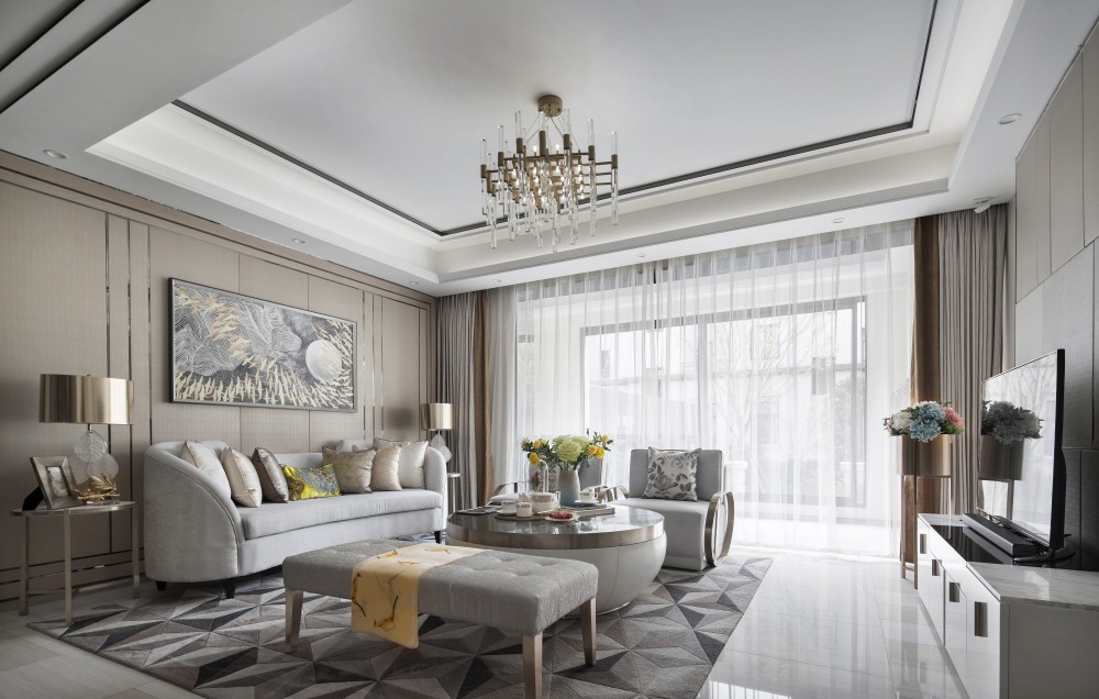 現(xiàn)代輕奢風(fēng)格室內(nèi)設(shè)計(jì)家裝案例-客廳 現(xiàn)代輕奢風(fēng)格室內(nèi)設(shè)計(jì)家裝案例-客廳