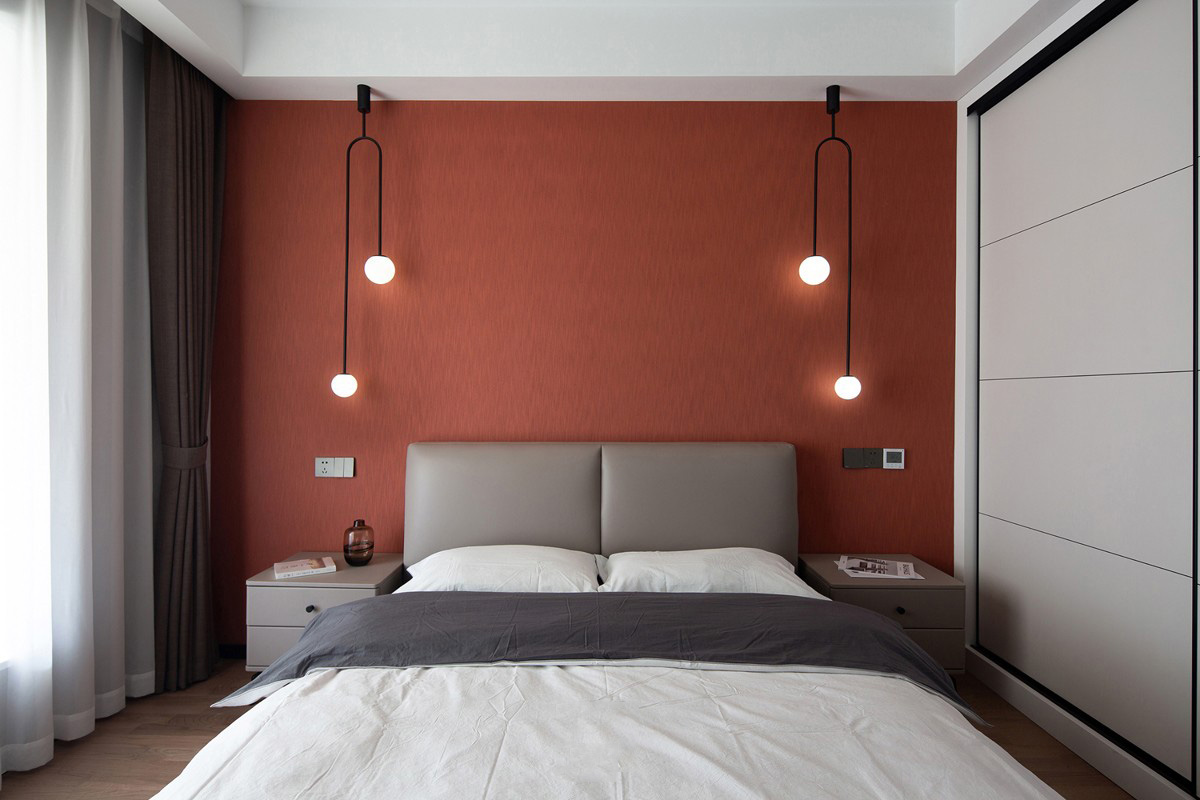 現(xiàn)代風格家裝設計室內裝修效果圖-次臥