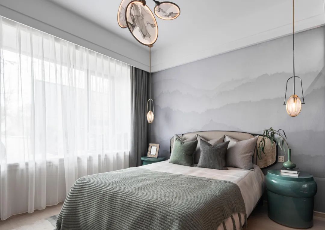 新中式風(fēng)格室內(nèi)設(shè)計(jì)家裝案例-次臥 新中式風(fēng)格室內(nèi)設(shè)計(jì)家裝案例-次臥