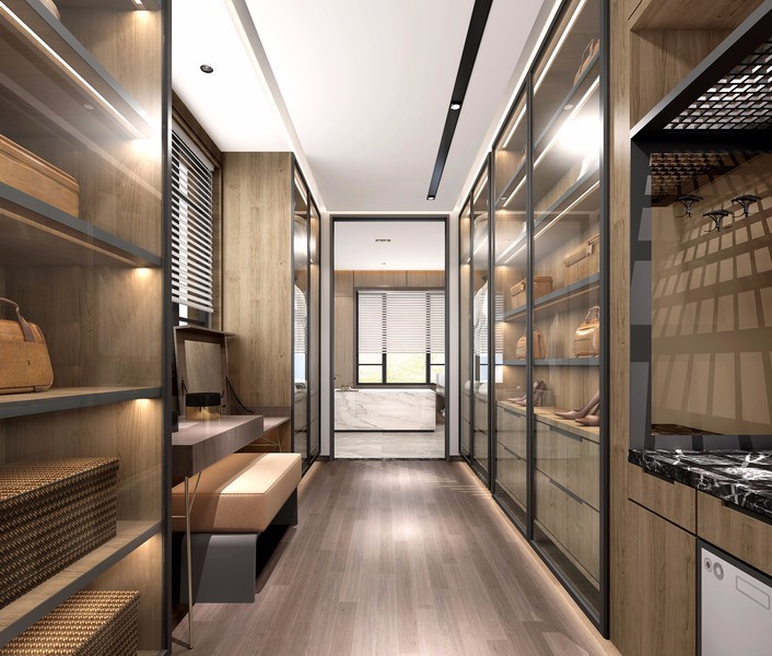 現(xiàn)代簡約風格室內(nèi)設計家裝案例-衣帽間 現(xiàn)代簡約風格室內(nèi)設計家裝案例-衣帽間