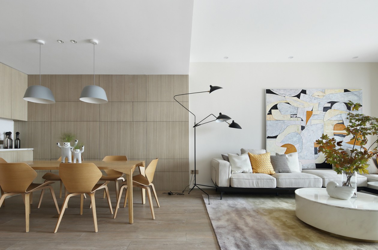 現(xiàn)代簡約風格室內設計家裝案例-客餐廳 現(xiàn)代簡約風格室內設計家裝案例-客餐廳