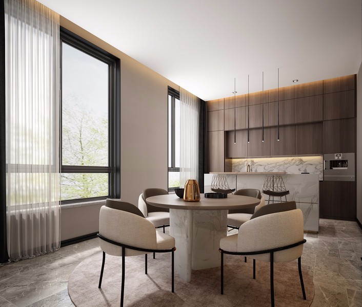 現(xiàn)代簡約風格室內(nèi)設計家裝案例-廚餐廳 現(xiàn)代簡約風格室內(nèi)設計家裝案例-廚餐廳