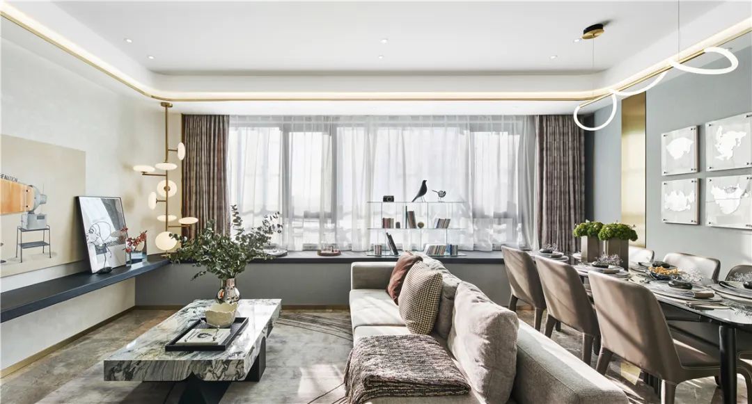 現(xiàn)代輕奢風(fēng)格家裝設(shè)計(jì)室內(nèi)裝修效果圖-客廳 現(xiàn)代輕奢風(fēng)格家裝設(shè)計(jì)室內(nèi)裝修效果圖-客廳