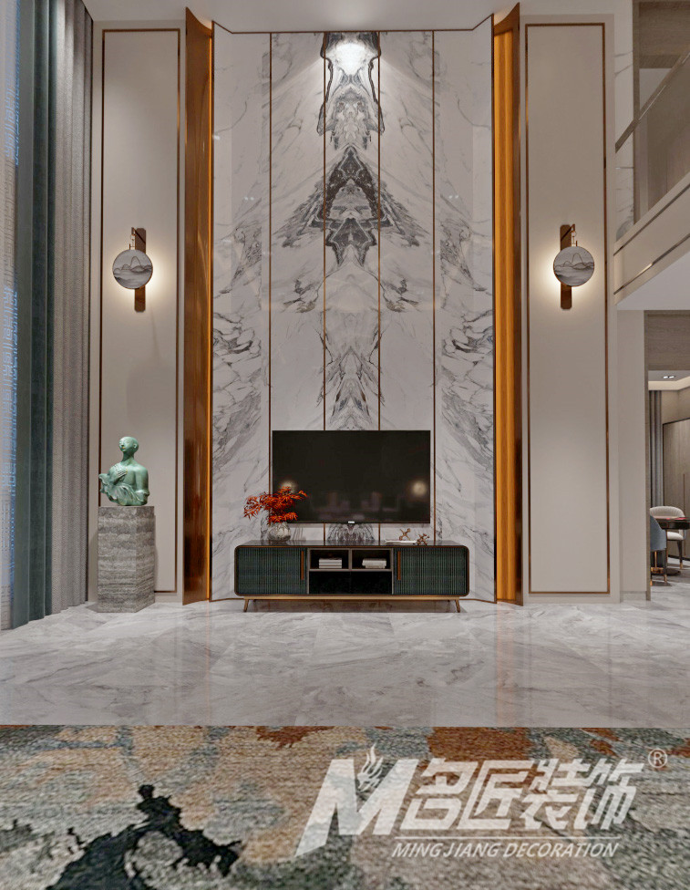 別墅大宅裝修設(shè)計(jì)-客廳電視背景墻 別墅大宅裝修設(shè)計(jì)-客廳電視背景墻