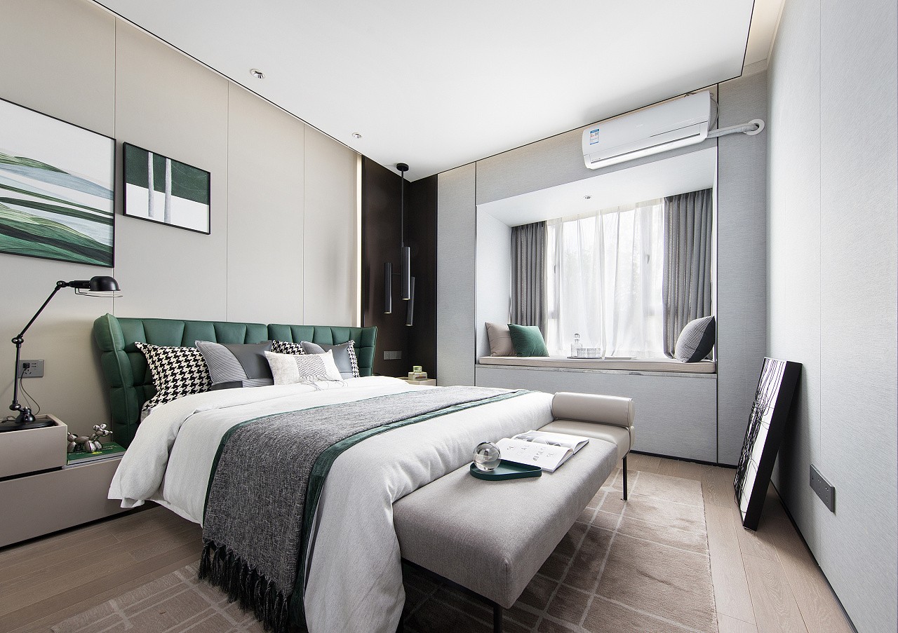 裝修案例現(xiàn)代簡約風格室內裝修效果圖-臥室